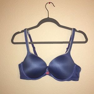 blue pushup victoria’s secret bra